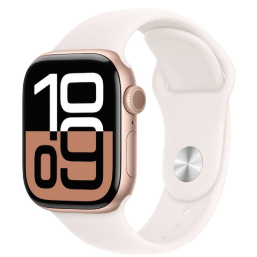 Apple Watch Series 10 GPS 42mm Rose Gold Aluminum Case with Light Blush Sport Band - M/L - (uus)