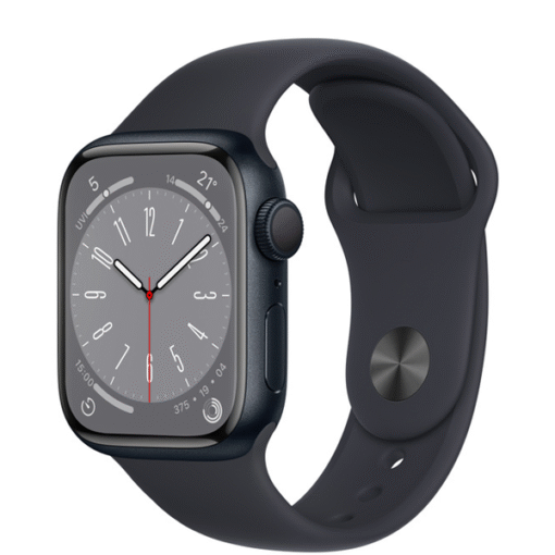 Apple Watch Series 8 GPS 41mm Midnight Aluminum Case with Midnight Sport Band - (uus)