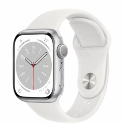 Apple Watch Series 8 GPS 41mm Silver Aluminum Case with White Sport Band - (uus)