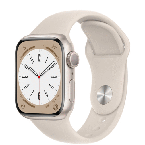 Apple Watch Series 8 GPS + Cellular 41mm Starlight Aluminum Case with Starlight Sport Band - (uus)