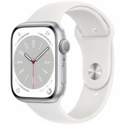 Apple Watch Series 8 GPS 45mm Silver Aluminum Case with White Sport Band - (uus)