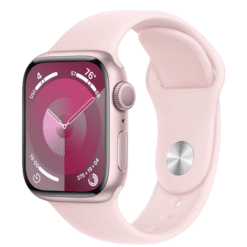 Apple Watch Series 9 GPS + Cellular 41mm Pink Aluminum Case with Light Pink Sport Band - M/L - (uus)
