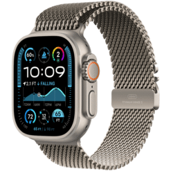 Apple Watch Ultra 2 GPS + Cellular 49mm Natural Titanium Case with Natural Titanium Milanese Loop - Large - (uus)