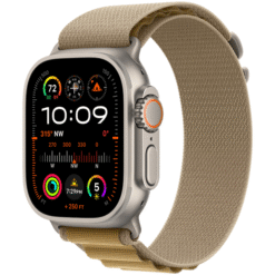 Apple Watch Ultra 2 GPS + Cellular 49mm Natural Titanium Case with Tan Alpine Loop - Large - (uus)