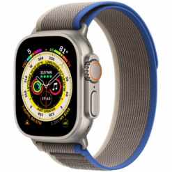 Apple Watch Ultra GPS + Cellular 49mm Titanium Case with Blue/Gray Trail Loop - M/L - (uus)