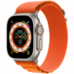 Apple Watch Ultra GPS + Cellular 49mm Titanium Case with Orange Alpine Loop - Large - (uus)