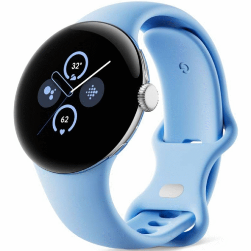 Google Pixel Watch 2 LTE Polished Silver Aluminum Case/Bay Active Band - (uus)