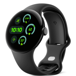 Google Pixel Watch 3 41mm Matte Black Aluminum Case/Obsidian Active Band - (uus)