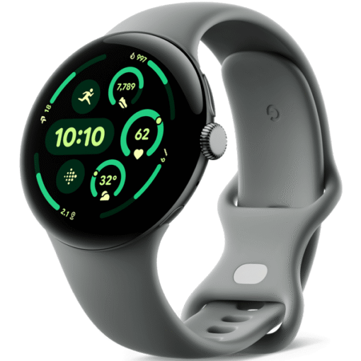 Google Pixel Watch 3 45mm Matte Hazel Aluminum Case/Hazel Active Band - (uus)
