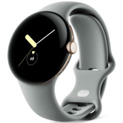Google Pixel Watch LTE Champagne Gold Case/Hazel Active Band - (uus)