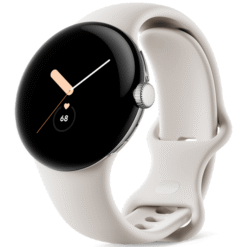 Google Pixel Watch LTE Polished Silver Case/Chalk Active Band - (uus)