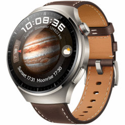 Huawei Watch 4 Pro Titanium Case with Dark Brown Leather Strap - (uus)