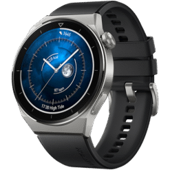Huawei Watch GT 3 Pro 46mm Light Titanium Case with Black Fluoroelastomer Strap - (uus)