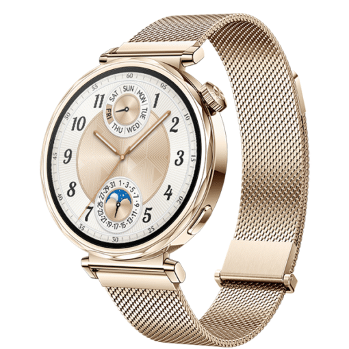 Huawei Watch GT 5 41mm Gold Stainless Steel Case with Gold Milanese Strap - (uus)