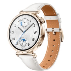 Huawei Watch GT 5 41mm Stainless Steel Case with White Leather Strap - (uus)