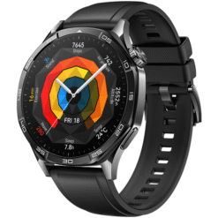 Huawei Watch GT 5 46mm Black Stainless Steel Case with Black Fluoroelastomer Strap - (uus)