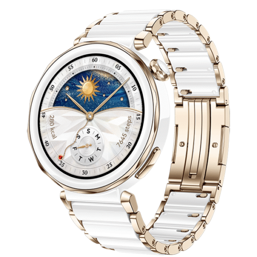 Huawei Watch GT 5 Pro 42mm Ceramic White Ceramic Case with White Ceramic Strap - (uus)
