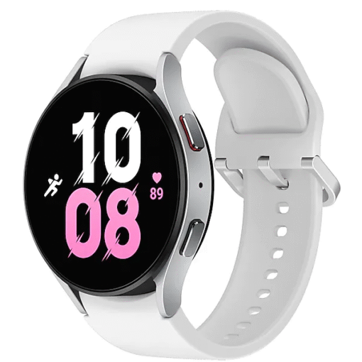 Samsung Galaxy Watch 5 44mm SM-R910 Silver with White Sport Band - (uus)