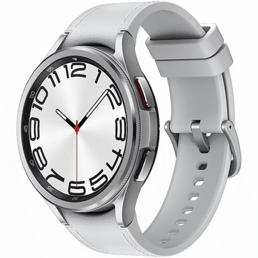 Samsung Galaxy Watch 6 Classic 47mm SM-R960 Silver with Silver Hybrid Eco-Leather Band - (uus)