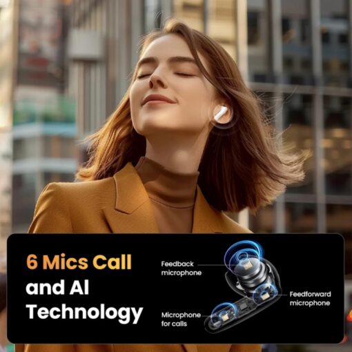 Juhtmevabad kõrvaklapid Ugreen HiTune H6 Pro Active Noise-Cancelling Earbuds (35873) valge - Image 4