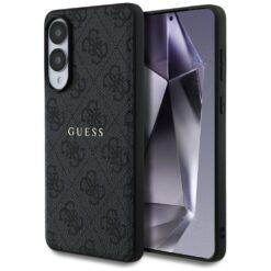 Guess casze for Samsung Galaxy S25 Edge HC MAGSAFE PU 4G RING CLASSIC LOGO black