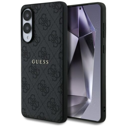 Guess casze for Samsung Galaxy S25 Edge HC MAGSAFE PU 4G RING CLASSIC LOGO black