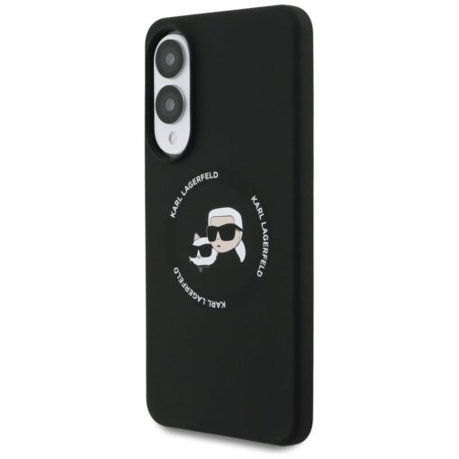 Karl Lagerfeld case for Samsung Galaxy S25 Edge MAGNETIC SILICONE DOUBLE HEADS black - Image 2