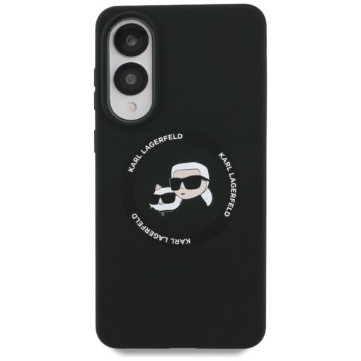 Karl Lagerfeld case for Samsung Galaxy S25 Edge MAGNETIC SILICONE DOUBLE HEADS black - Image 3