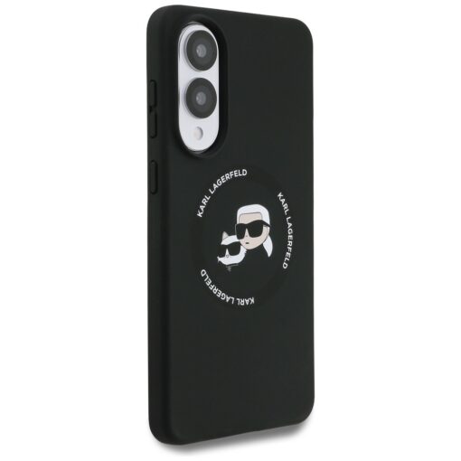 Karl Lagerfeld case for Samsung Galaxy S25 Edge MAGNETIC SILICONE DOUBLE HEADS black - Image 4