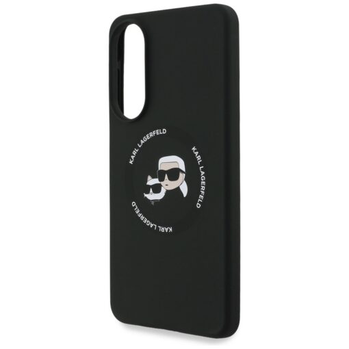 Karl Lagerfeld case for Samsung Galaxy S25 Edge MAGNETIC SILICONE DOUBLE HEADS black - Image 6