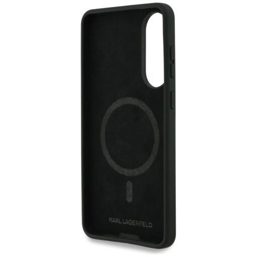 Karl Lagerfeld case for Samsung Galaxy S25 Edge MAGNETIC SILICONE DOUBLE HEADS black - Image 7