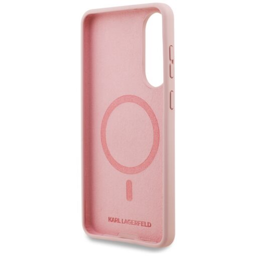 Karl Lagerfeld case for Samsung Galaxy S25 Edge MAGNETIC SILICONE DOUBLE HEADS pink - Image 7
