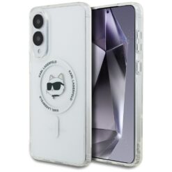 Karl Lagerfeld case for Samsung Galaxy S25 Edge HC MAGSAFE IML METAL CHOUPETTE HEAD white