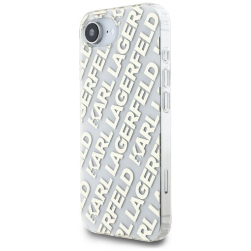 Karl Lagerfeld IML Repeat Logo case for iPhone 16e gold - Image 2