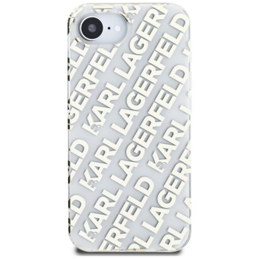 Karl Lagerfeld IML Repeat Logo case for iPhone 16e gold - Image 3
