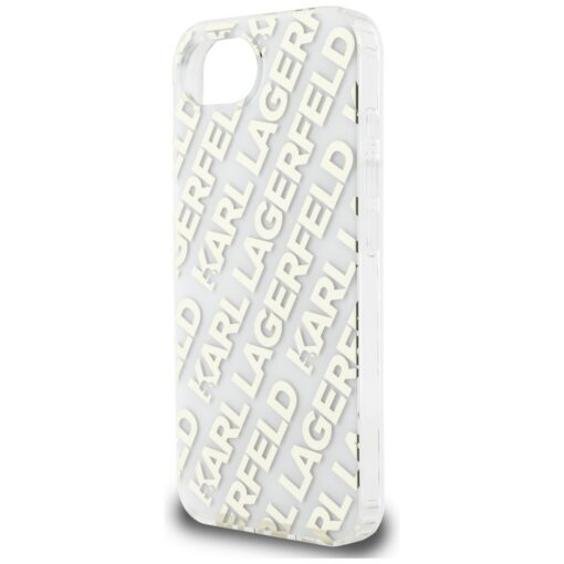 Karl Lagerfeld IML Repeat Logo case for iPhone 16e gold - Image 6