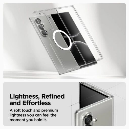 Spigen AirSkin MagSafe Galaxy Z Fold 7 crystal clear white - Image 3