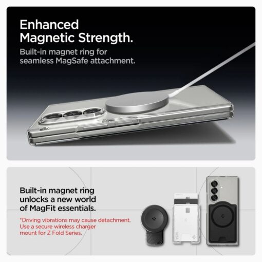 Spigen AirSkin MagSafe Galaxy Z Fold 7 crystal clear white - Image 5