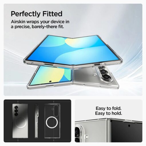 Spigen AirSkin MagSafe Galaxy Z Fold 7 crystal clear white - Image 6