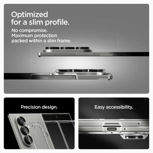 Spigen AirSkin MagSafe Galaxy Z Fold 7 crystal clear white - Image 7