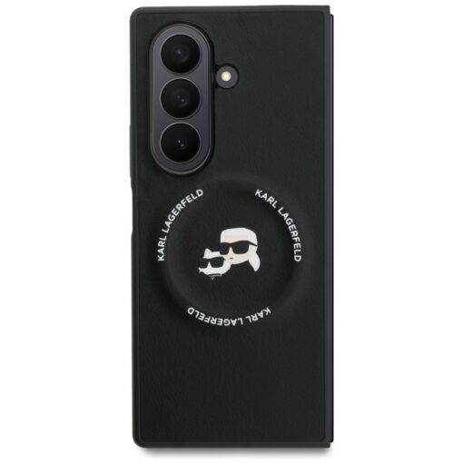 Karl Lagerfeld Karl&Choupette Logo MagSafe case for Samsung Galaxy Z Fold7 black - Image 2