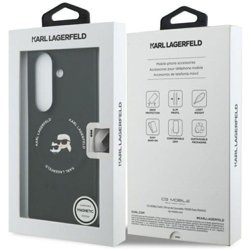 Karl Lagerfeld Karl&Choupette Logo MagSafe case for Samsung Galaxy Z Fold7 black - Image 8