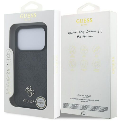 Guess 4G Small Classic Logo MagSafe case for iPhone 17 Pro black - Image 8