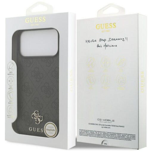 Guess 4G Small Classic Logo MagSafe case for iPhone 17 Pro Max black - Image 8