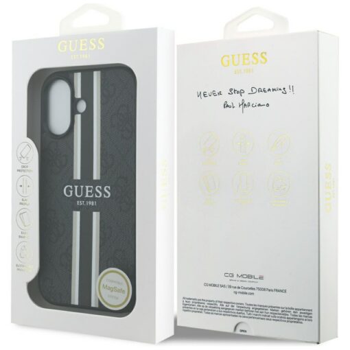 Guess 4G Printed Stripes MagSafe case for iPhone 17 black - Image 8