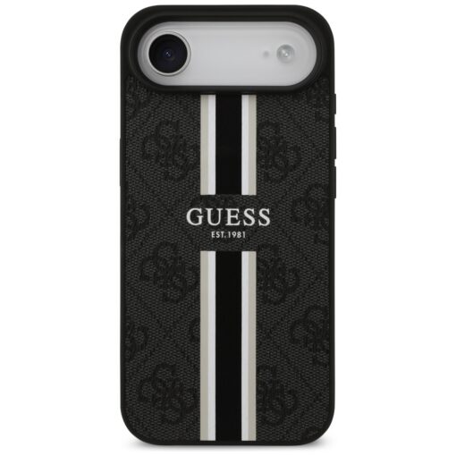 Guess 4G Printed Stripes MagSafe case for iPhone 17 Air black - Image 3