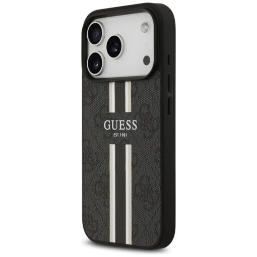 Guess 4G Printed Stripes MagSafe case for iPhone 17 Pro black - Image 2