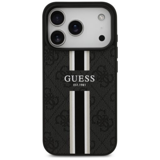 Guess 4G Printed Stripes MagSafe case for iPhone 17 Pro black - Image 3