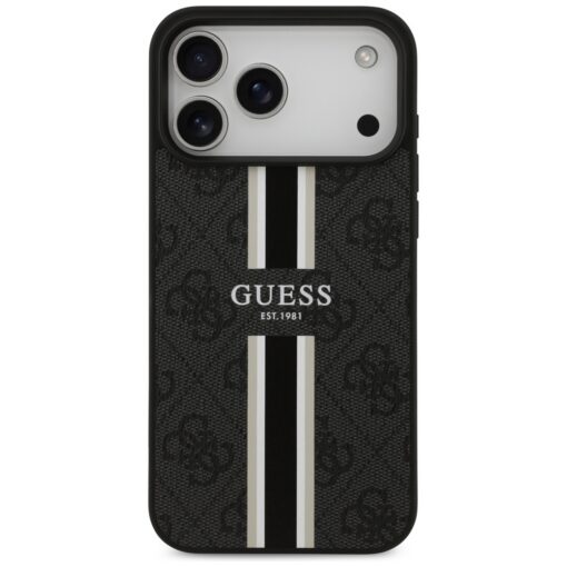 Guess 4G Printed Stripes MagSafe case for iPhone 17 Pro Max black - Image 3