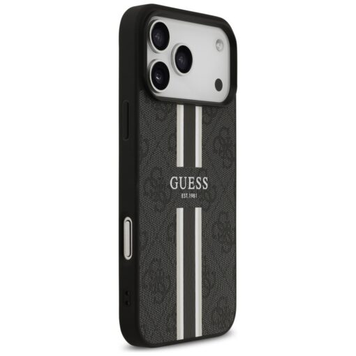 Guess 4G Printed Stripes MagSafe case for iPhone 17 Pro Max black - Image 4